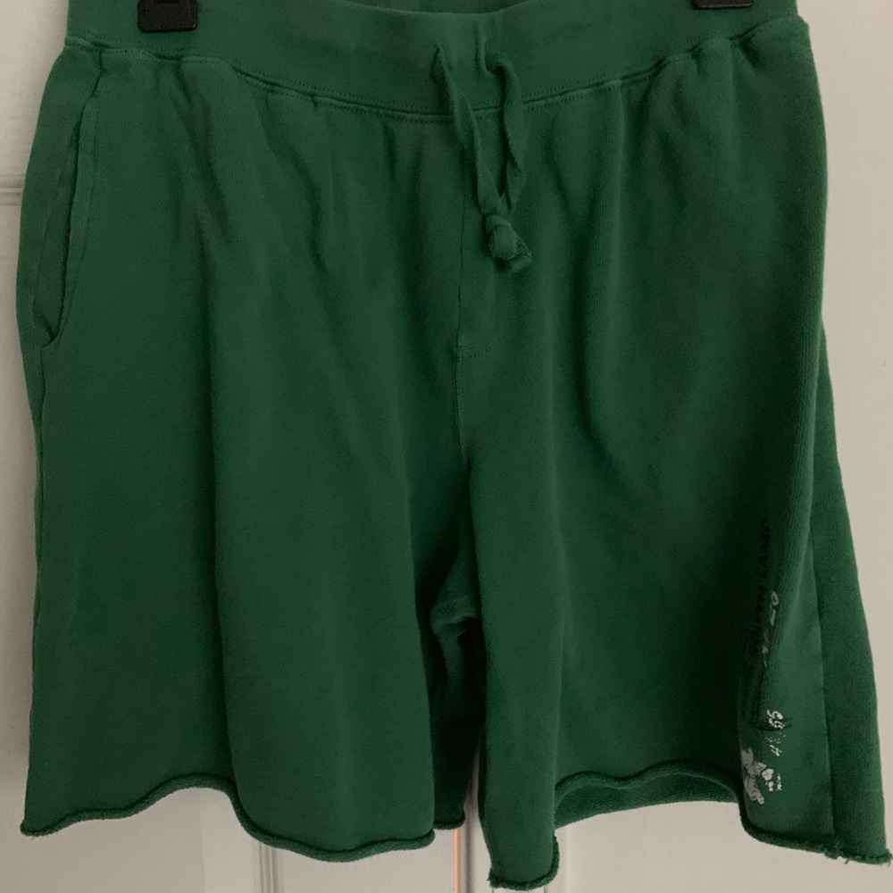 Green “big boy” polo shorts